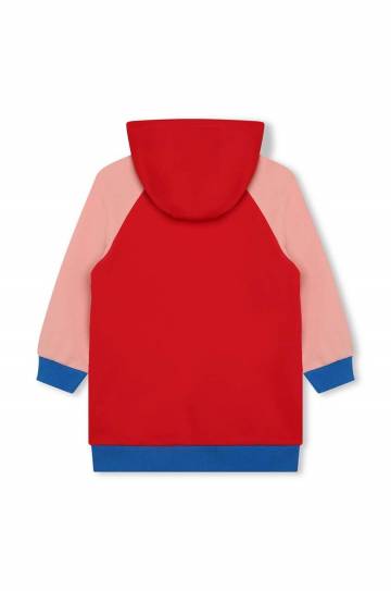 Детское платье Kenzo Kids цвет красный mini прямое Детское платье Kenzo Kids цвет красный mini прямое