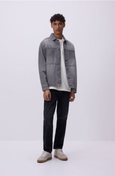 Reserved - Джинси slim із вареним ефектом - чорний - 420BB-99J