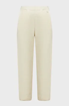 Женские белые брюки WOOL SLIM Белый M Calvin Klein K20K206352