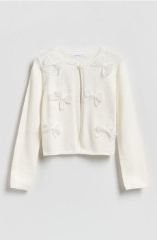 Reserved - Кардиган з віскози - кремовий - 823IE-01X