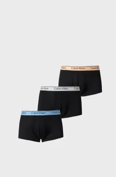 Мужские черные боксеры (3 шт) LOW RISE Черный M Calvin Klein LV00NB4409