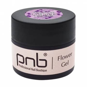 Моделирующий гель для ногтей PNB Flower Gel с сухоцветами, Lavender Dreams, 5 мл