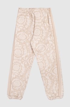 Детские бежевые джоггеры в узор
