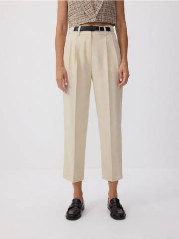 Reserved - LADIES` TROUSERS & BELT - кремовий - 705AC-01X Reserved - LADIES` TROUSERS & BELT - кремовий - 705AC-01X