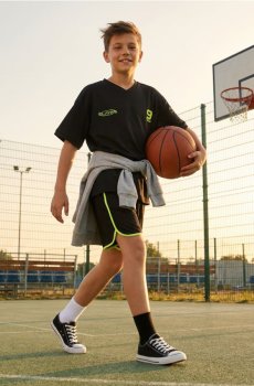 Спортивна футболка Active - чорний