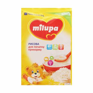 Детская безмолочная каша Milupa рисовая, от 4 месяцев, 170 г Детская безмолочная каша Milupa рисовая, от 4 месяцев, 170 г