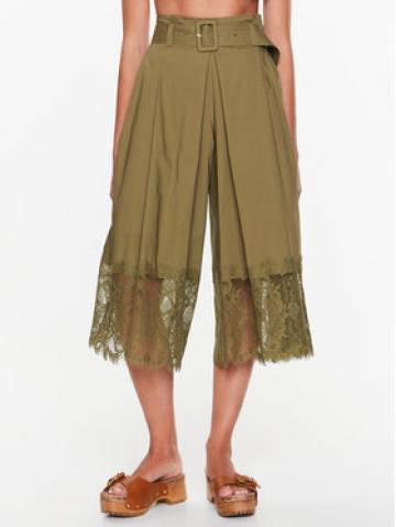 TWINSET Шорти з тканини 231TT2085 Зелений Regular Fit TWINSET Шорти з тканини 231TT2085 Зелений Regular Fit