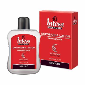 Мужской лосьон после бритья Intesa Pour Homme Dopobarba Lotion Rinfrescante After Shave освежающий, с ментолом, 100 мл Мужской лосьон после бритья Intesa Pour Homme Dopobarba Lotion Rinfrescante After Shave освежающий, с ментолом, 100 мл