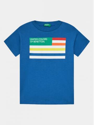 United Colors Of Benetton Футболка 3I1XC10H3 Голубий Regular Fit United Colors Of Benetton Футболка 3I1XC10H3 Голубий Regular Fit
