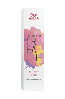 Оттеночная краска для волос Wella Professionals Color Fresh Create для создания ярких цветных эффектов Nu-Dist Pink, 60 мл