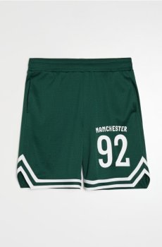 Шорти з написом Manchester - зелений