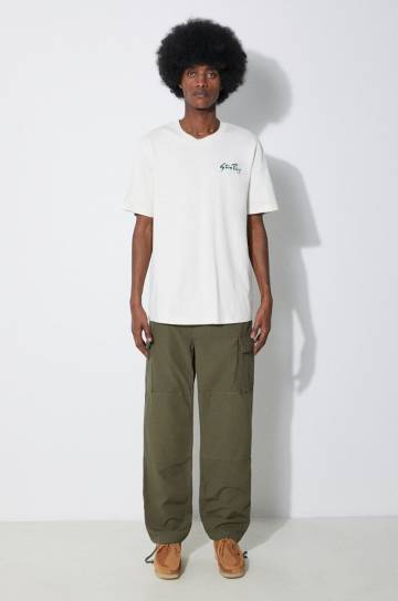 Хлопковая футболка Stan Ray Stan Tee мужская цвет бежевый с принтом SS2400100 Хлопковая футболка Stan Ray Stan Tee мужская цвет бежевый с принтом SS2400100