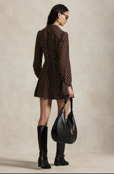 Шёлковое платье Polo Ralph Lauren