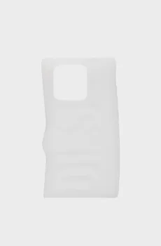 Белый чехол для телефона Diesel Silicone Case iP 15 Pro Белый ONESIZE Diesel 54124