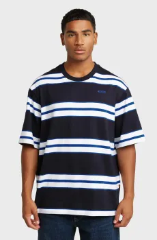 Мужская футболка в полоску Stripe boxy Разноцветный XL G-Star RAW D25962,D973