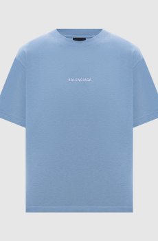 Голубая футболка Back с логотипом