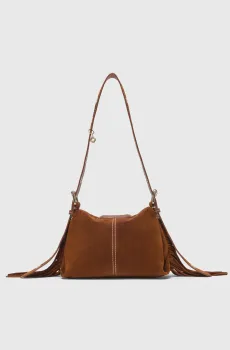 Женская рыжая замшевая сумка Miss M Рыжий ONESIZE MAJE MFASA01340_Brown