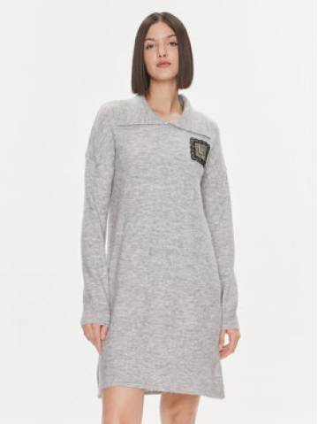 Liu Jo Трикотажна сукня 5F3036 MA08O Сірий Regular Fit Liu Jo Трикотажна сукня 5F3036 MA08O Сірий Regular Fit