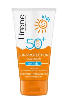 Детский солнцезащитный крем для лица Lirene Kids Sun Protection Face Cream SPF 50, 50 мл