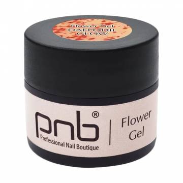 Моделирующий гель для ногтей PNB Flower Gel с сухоцветами, Daffodil Glow, 5 мл