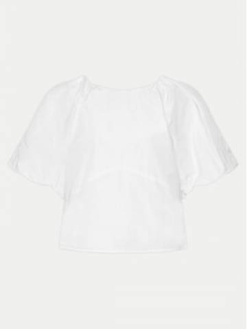 DKNY Блузка P4AASQ18 Білий Relaxed Fit DKNY Блузка P4AASQ18 Білий Relaxed Fit