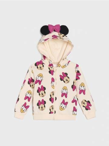 Світшот на блискавці Minnie Mouse - кремовий Світшот на блискавці Minnie Mouse - кремовий