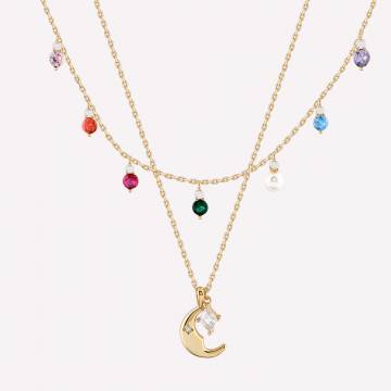 Серебряные подвески с позолотой Minimal В-7 15347 Бандл Цветные краски Серебряные подвески с позолотой Minimal В-7 15347 Бандл Цветные краски