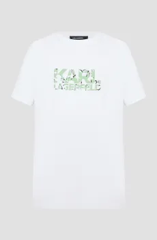 Мужская белая футболка Белый M Karl Lagerfeld 552224.755042;10