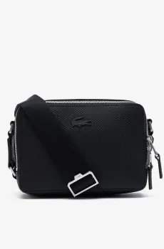 Черная сумка кожаная через плечо Chantaco Черный ONESIZE Lacoste NU4393CE000