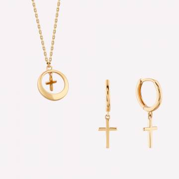 Серебряные подвески с позолотой Minimal B-47 15594 Бандл Сила Веры Серебряные подвески с позолотой Minimal B-47 15594 Бандл Сила Веры