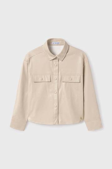 Детская рубашка Mayoral цвет бежевый 7194