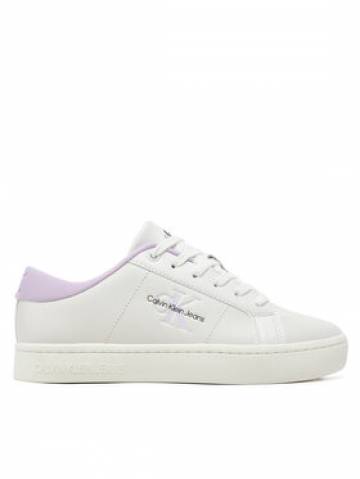 Calvin Klein Jeans Снікерcи Classic Cupsole Lowlaceup Lth Wn YW0YW01444 Білий Calvin Klein Jeans Снікерcи Classic Cupsole Lowlaceup Lth Wn YW0YW01444 Білий