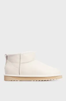 Женские белые кожаные угги Белый 36 PRPY PRFAS0201W