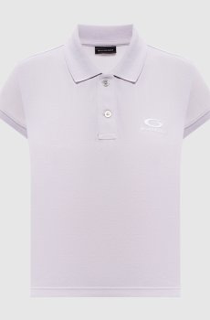 Серое поло с логотипом