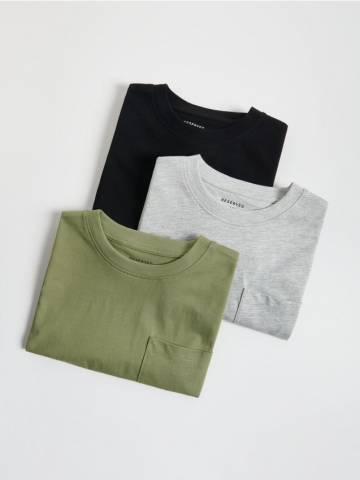 Reserved - BOYS` T-SHIRT - оливковий - 581FJ-91X