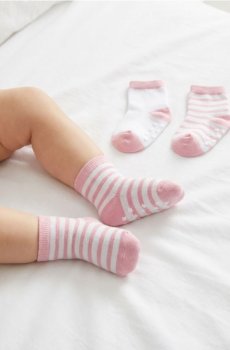 ребристі шкарпетки 3 pack - різнобарвний