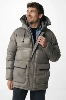 Мужская серая парка Серый S Mexx MF006802243M