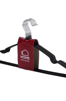 Набор вешалок для одежды Idea Home Black 40.5*21*0.3 см, черные, 8 шт (6722137)