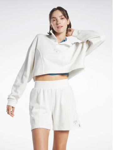 Reebok Світшот Reebok Classics Varsity Sweatshirt HT7843 Білий Reebok Світшот Reebok Classics Varsity Sweatshirt HT7843 Білий