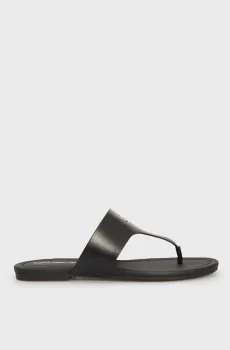 Женские черные вьетнамки FLAT SANDAL TOEPOST MG Черный 40 Calvin Klein YW0YW01691